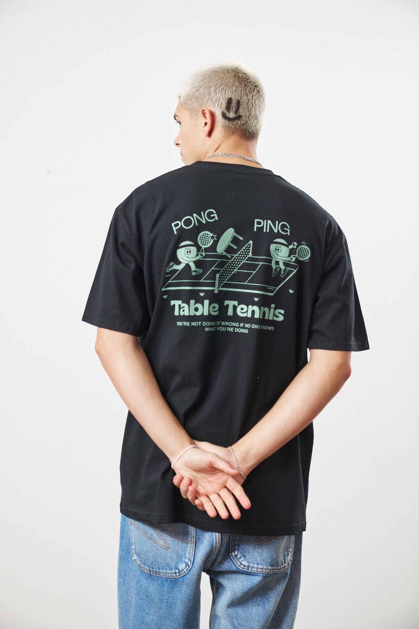 Other Side Store 'Ping Pong' Tee - Black