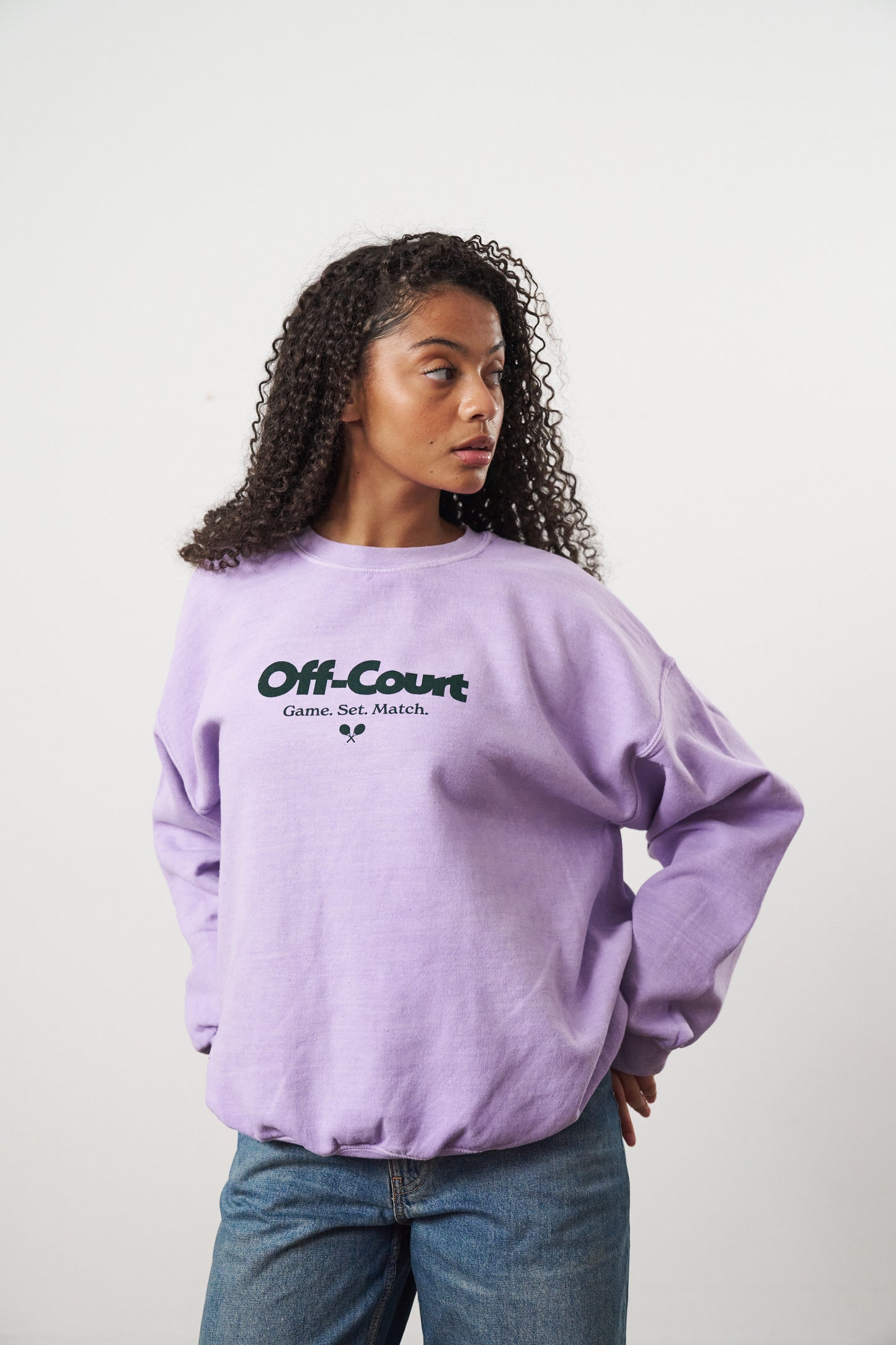 Vice 84 'Off Court GSM' Vintage Washed Sweater - Orchid