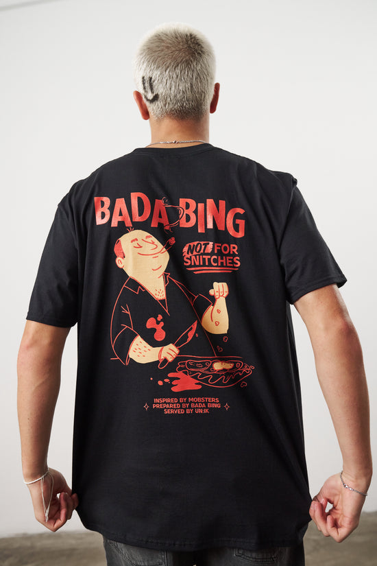 Bada Bing x UN:IK 'Snitches' Tee - Black