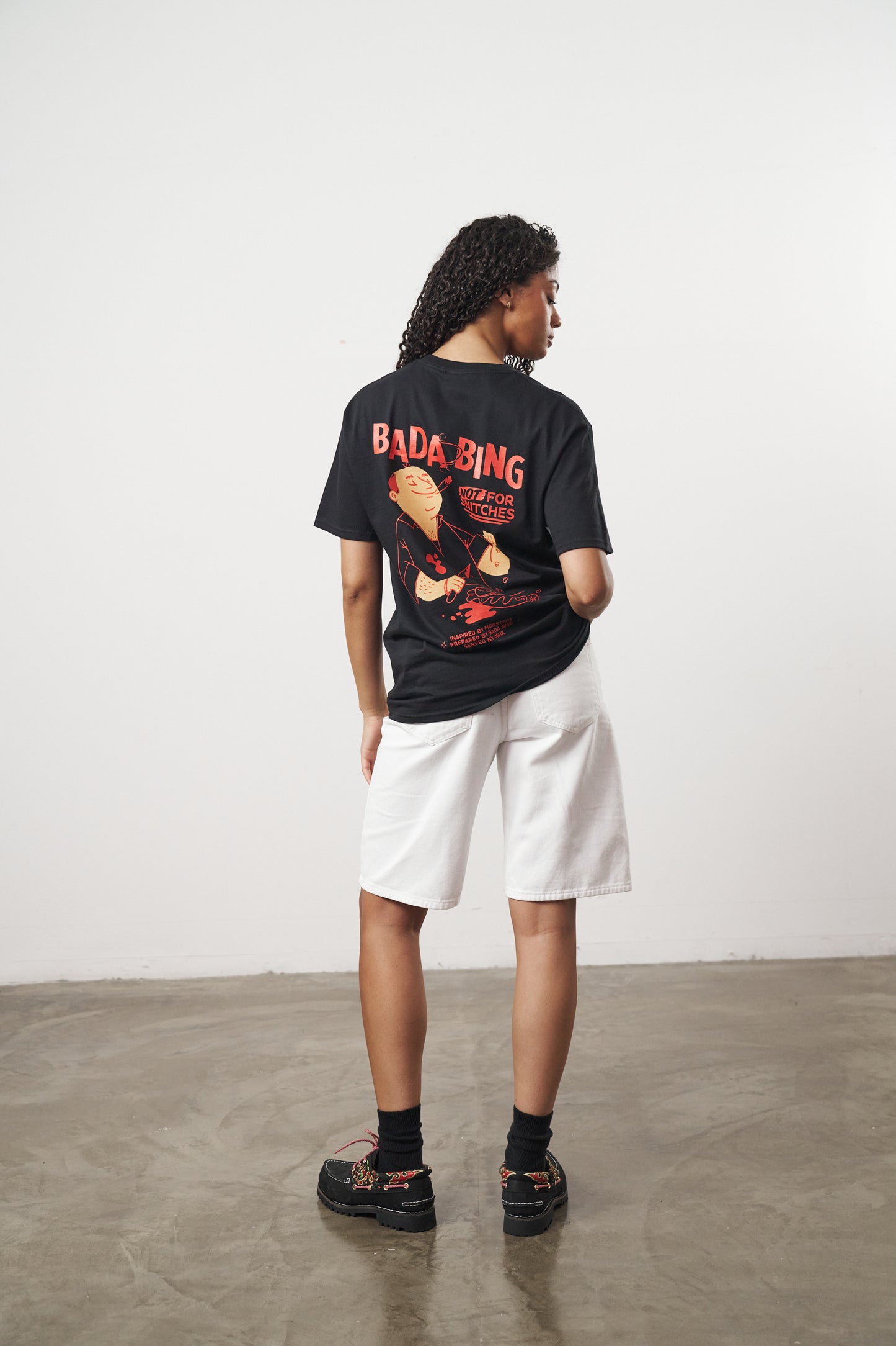 Bada Bing x UN:IK 'Snitches' Tee - Black