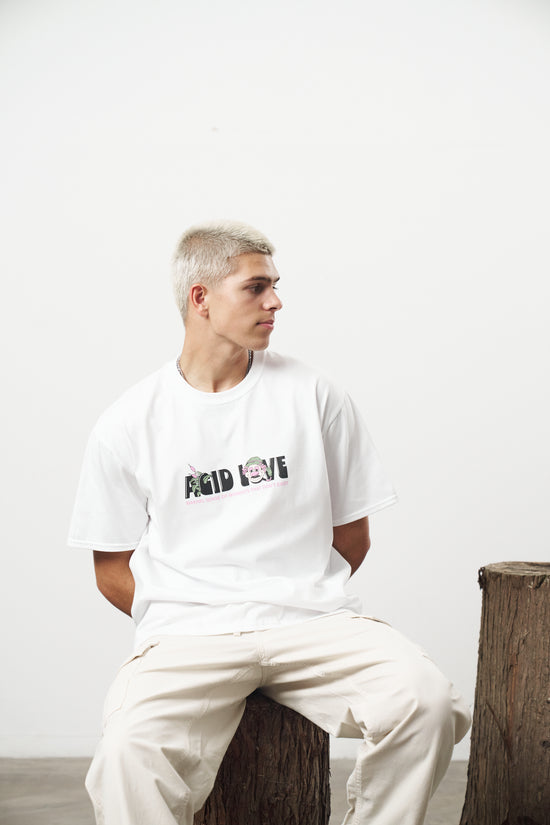 Acid Love 'Moments' Tee - White