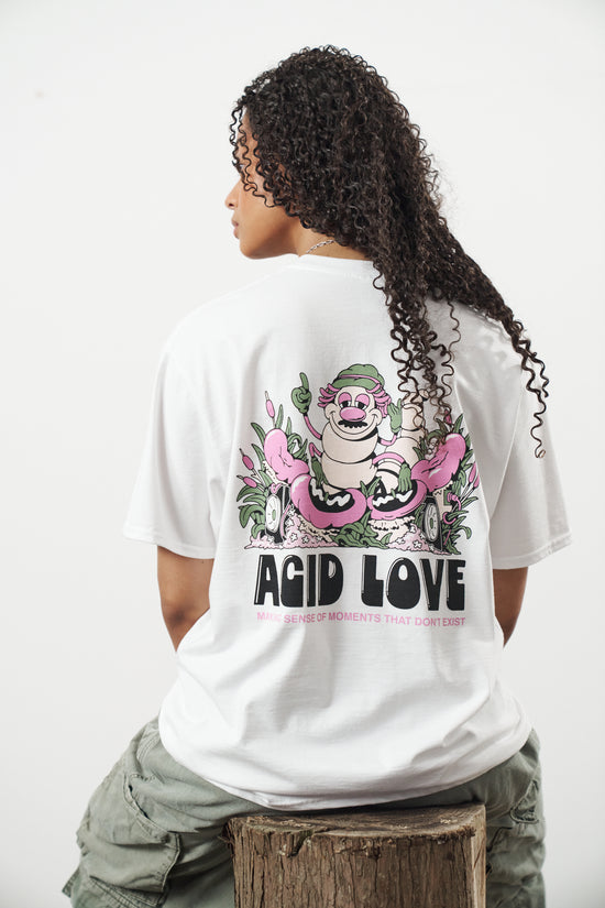 Acid Love 'Moments' Tee - White