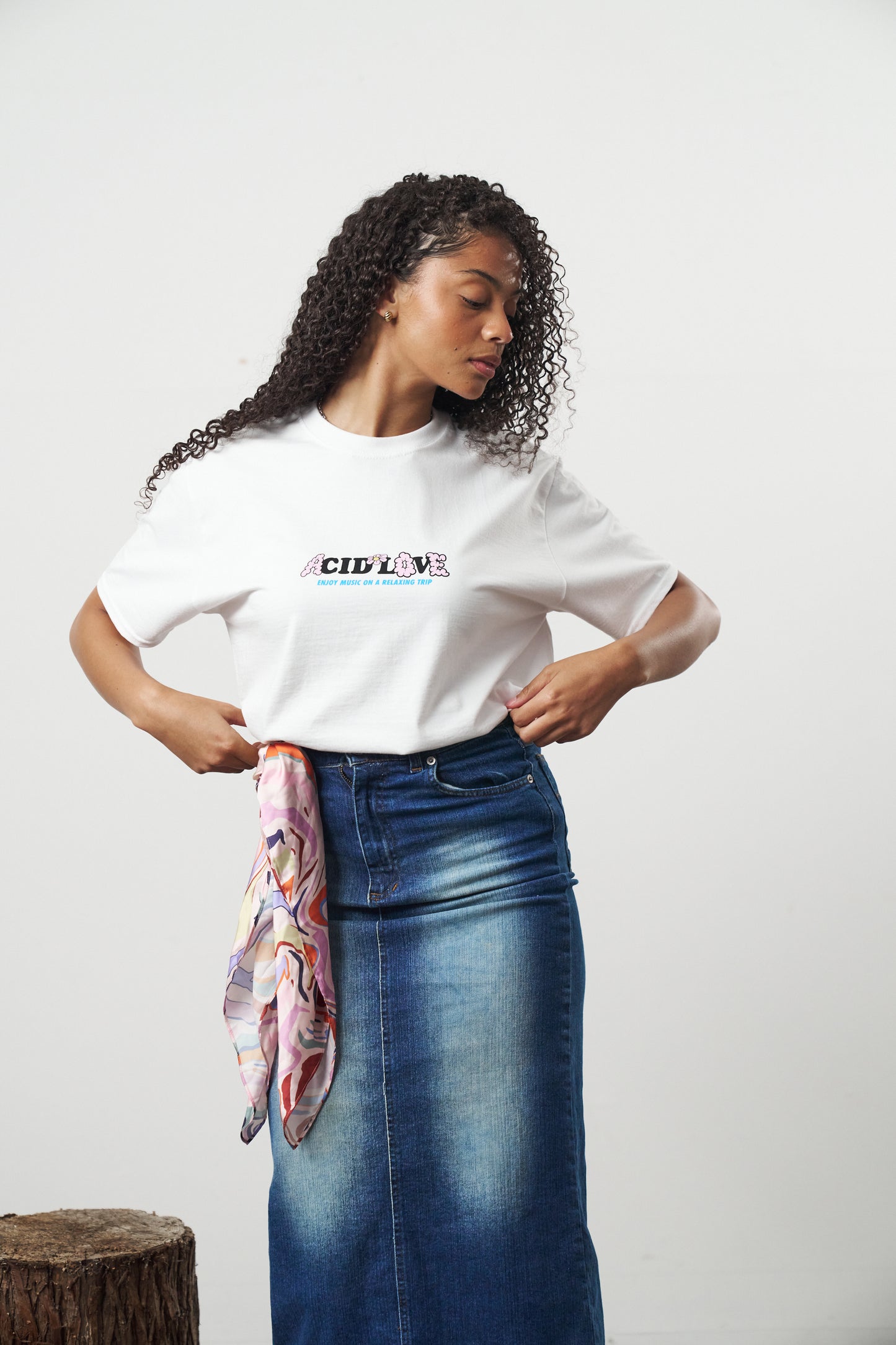 Acid Love 'Mushroom' Tee - White