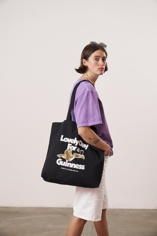 Guinness x UN:IK 'Lovely Day' Tote Bag - Black