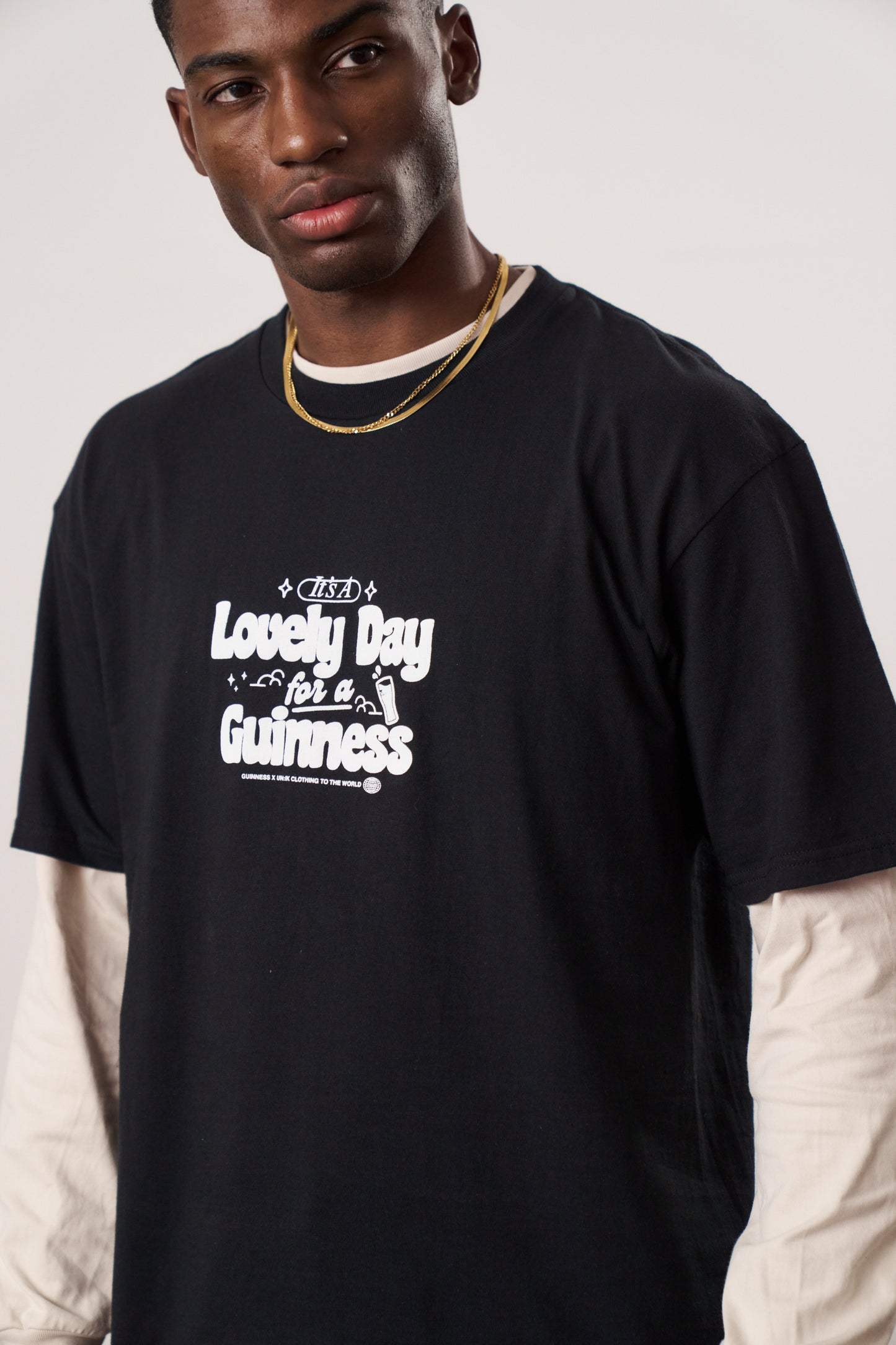 Guinness x UN:IK 'Worldwide' Tee - Black