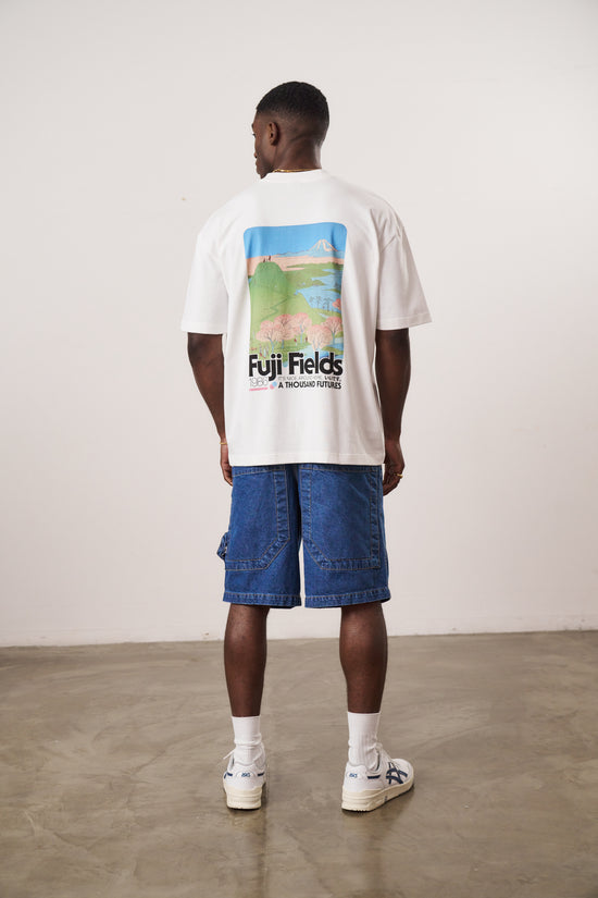 A Thousand Futures x GK 'Fuji Fields' Tee - White