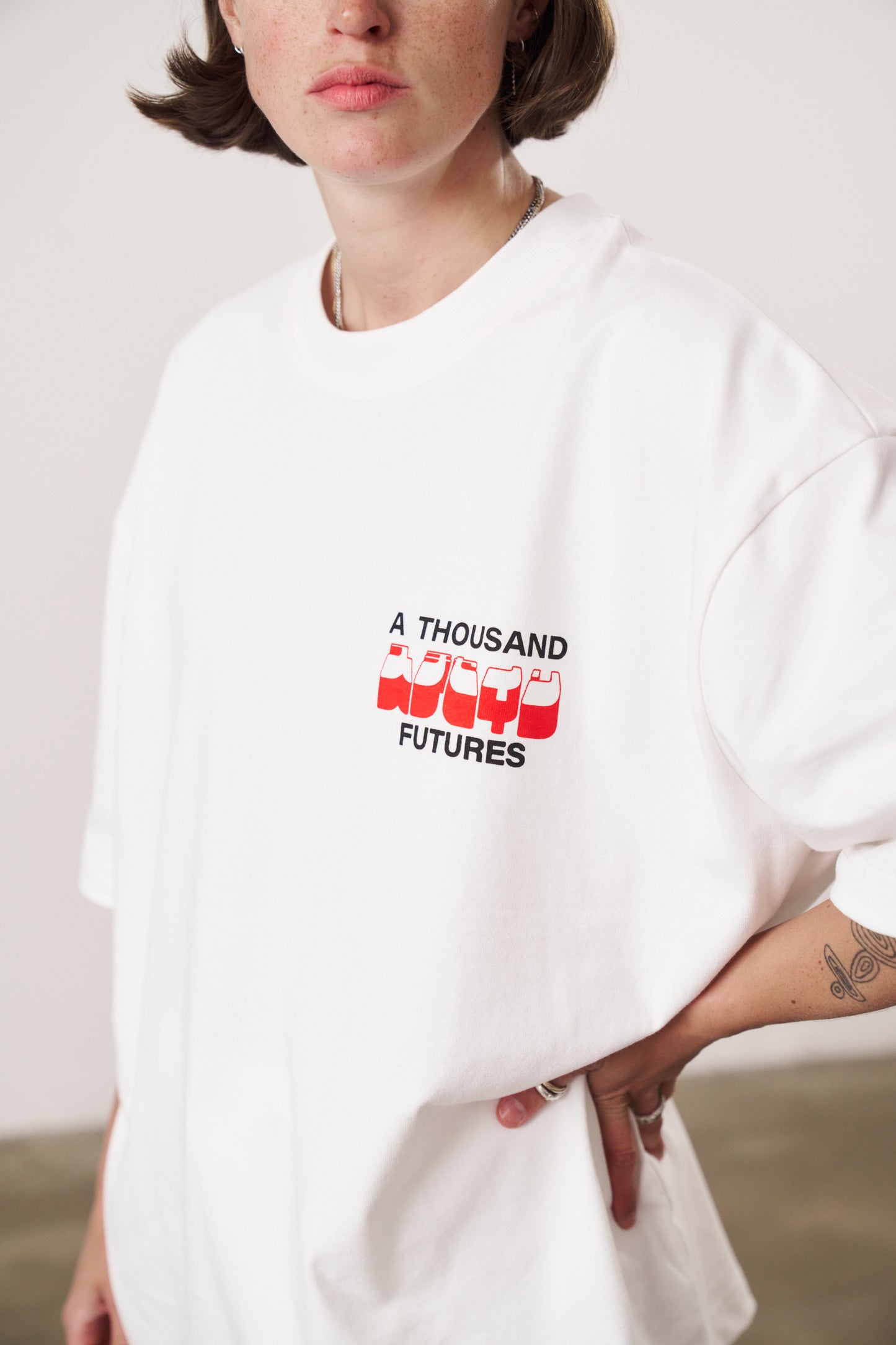 A Thousand Futures x GK 'Apple' Tee - White