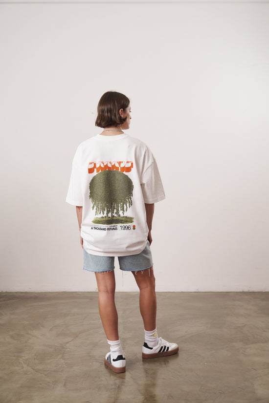 A Thousand Futures x GK 'Weeping Willow' Tee - White