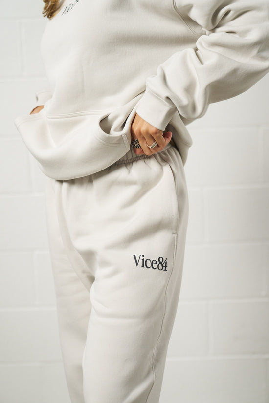 Vice 84 Premium Joggers - Bone