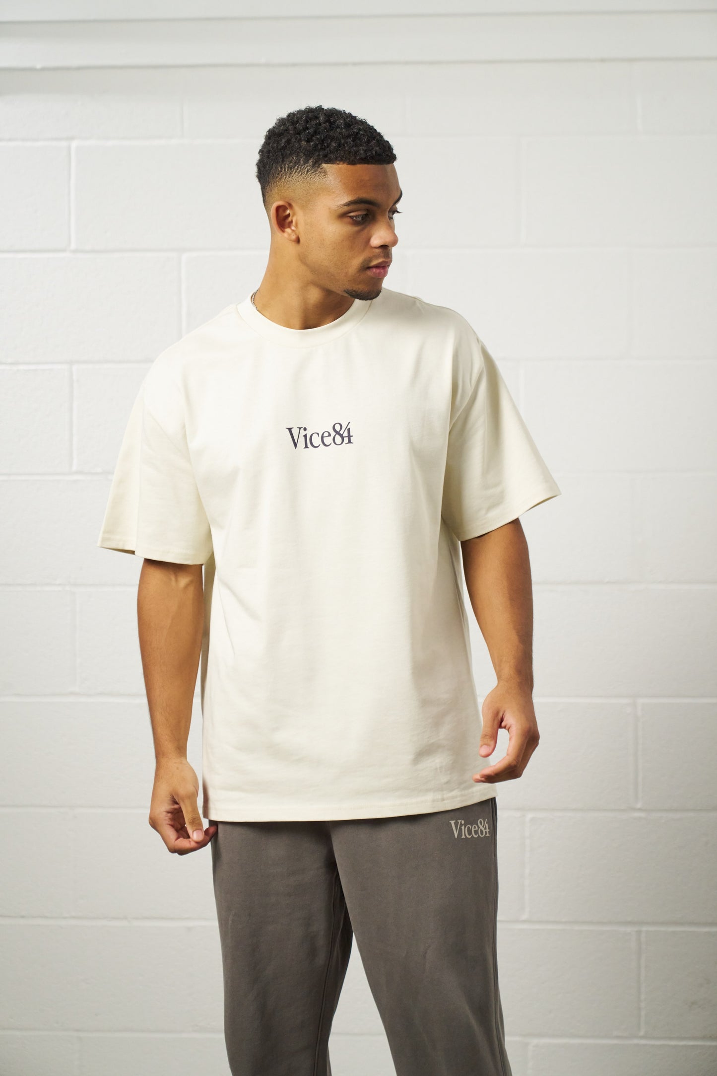 Vice 84 Premium Heavy Tee - Ecru