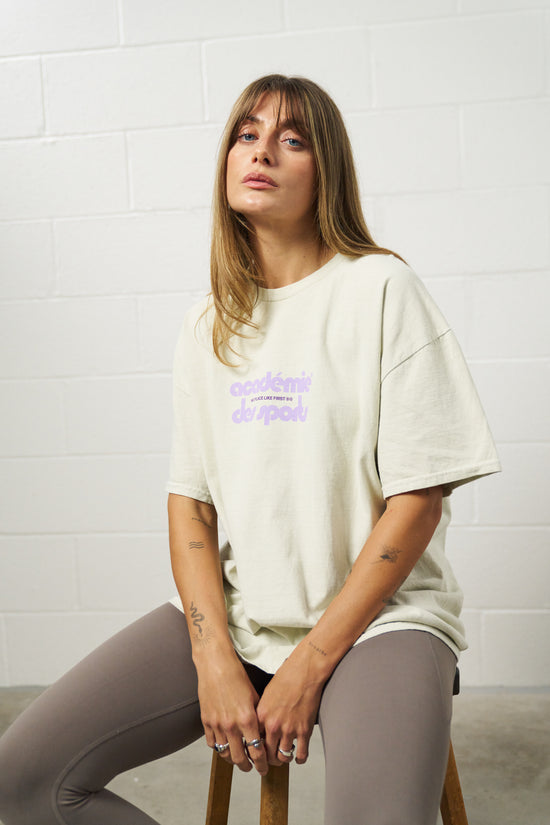 Vice 84 'Club Académie' Vintage Washed Tee - Cream