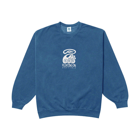 KBAR X UN:IK 'Floating On' Vintage Washed Sweater - Blue