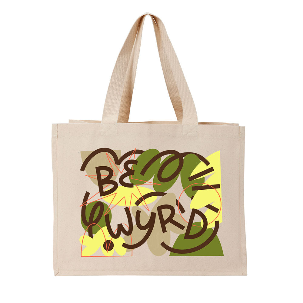 C.D x UN:IK 'Be Wyrd' Organic Shopper Tote - Natural