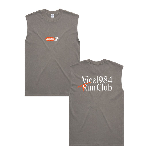 Vice 84 'Fun Club' Active Tank - Faded Grey