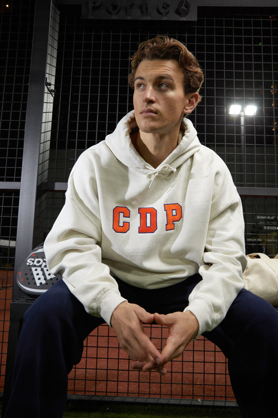 Club de Padel 'Varsity' Vintage Washed Hoodie - Cream