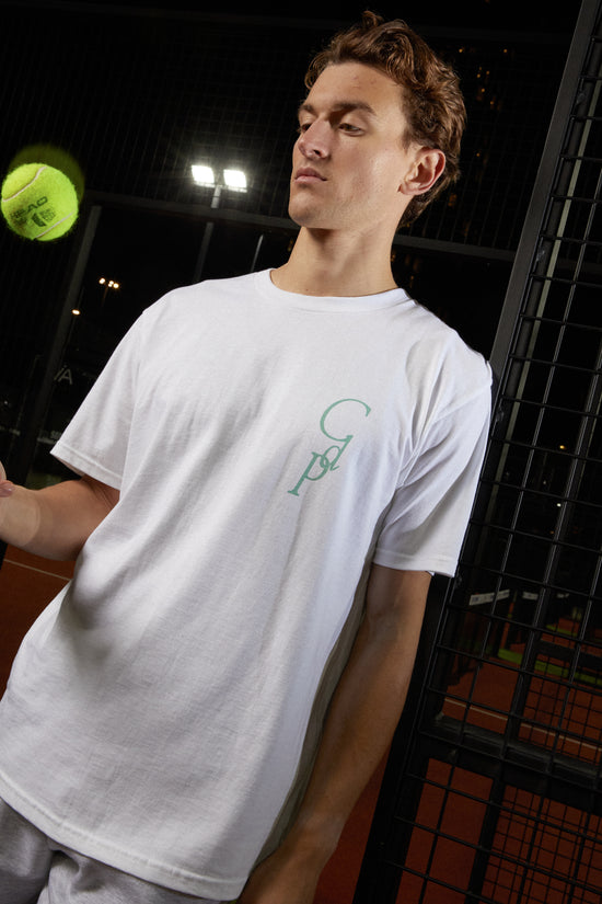 Club de Padel 'Retro' Tee - White