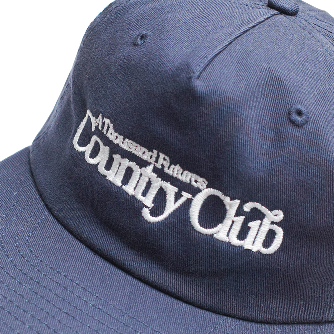 A Thousand Futures x GK 'Country Club' Embroidered Cap - Midnight Navy