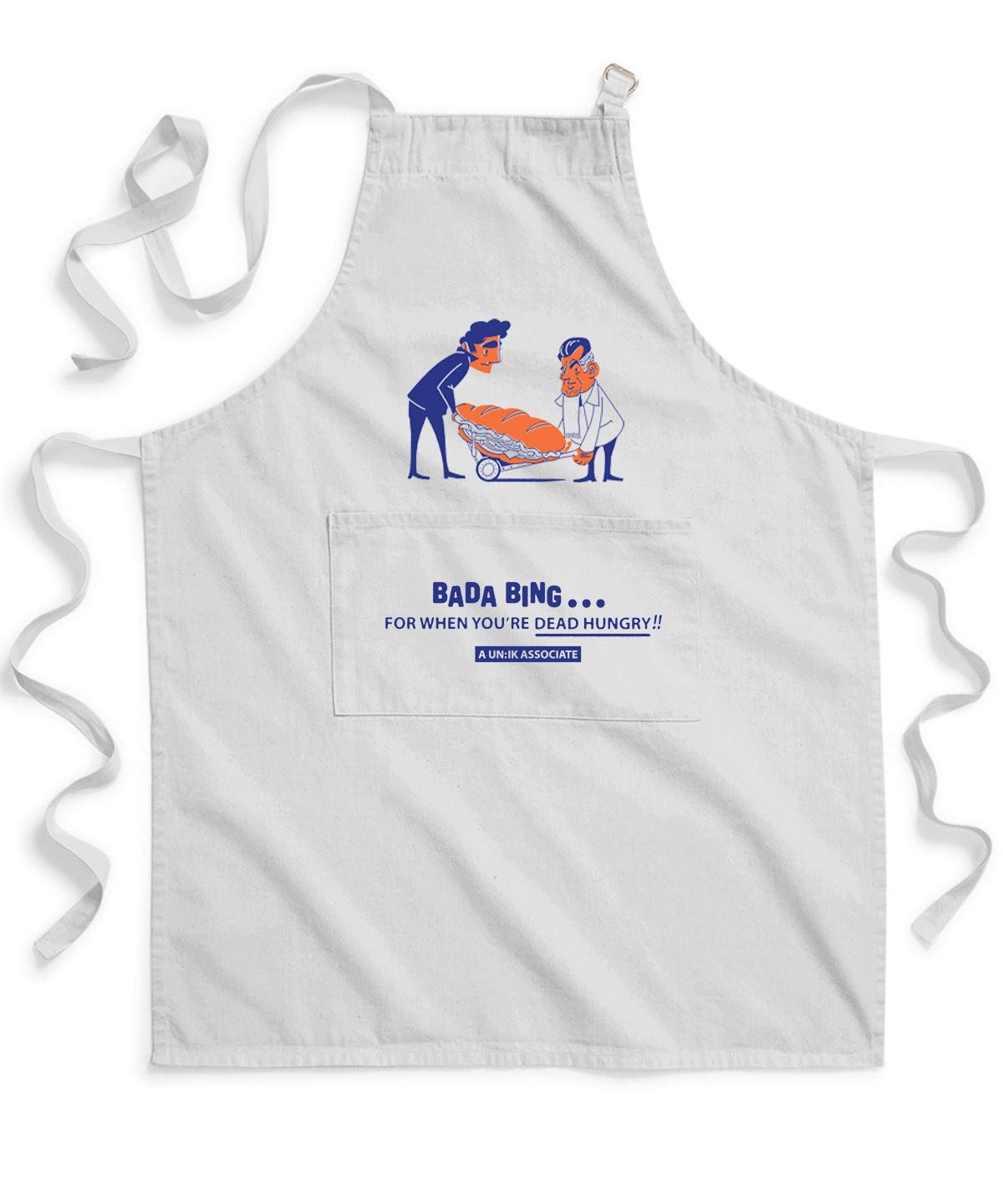 Bada Bing x UN:IK 'Dead Hungry' Apron - Grey