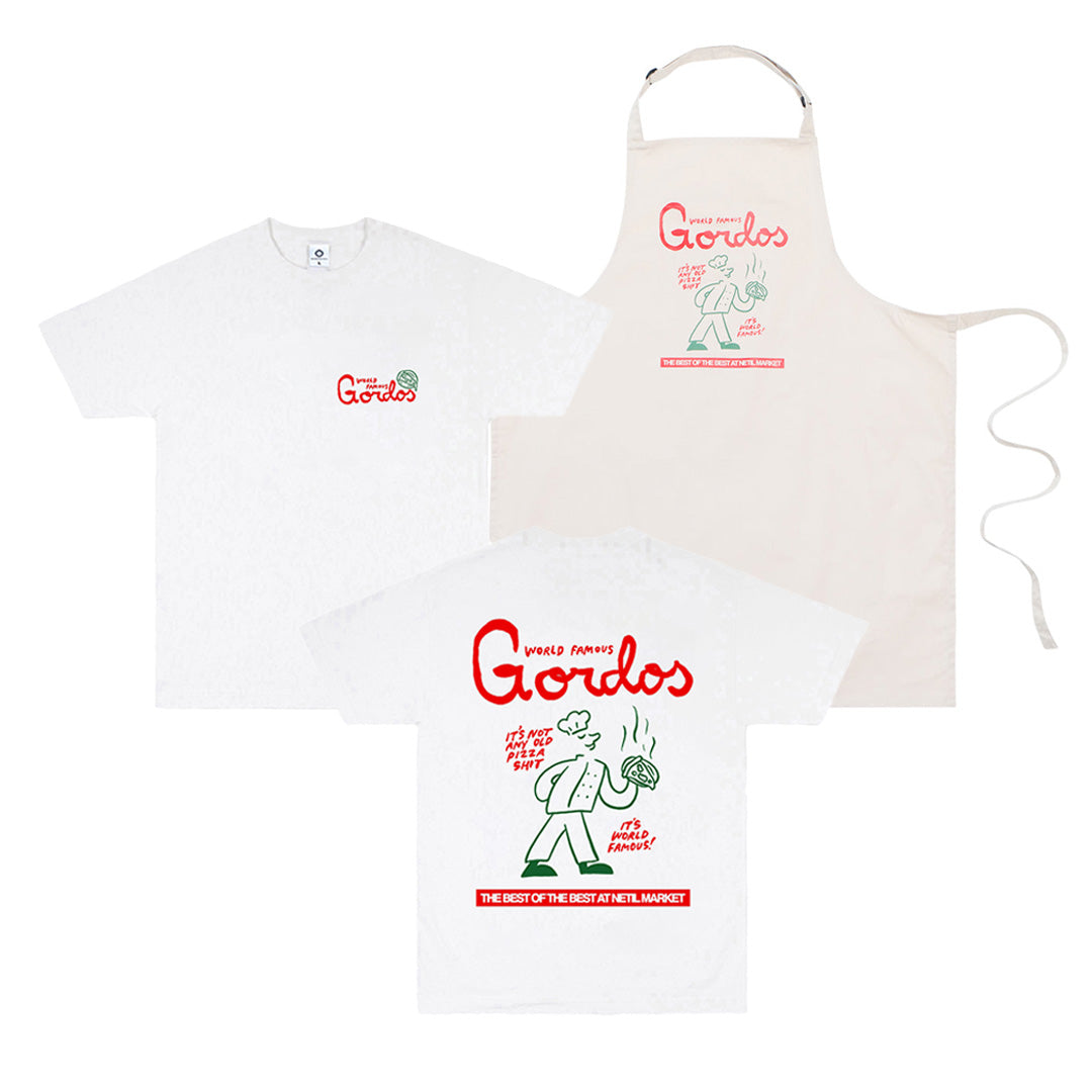 Gordos Pizzeria x Hephee 'World Famous' Tee & Apron Bundle