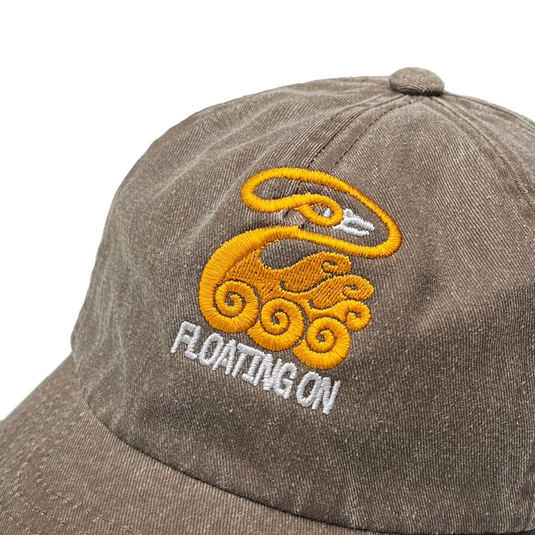 KBAR X UN:IK 'Floating On' Washed Cap - Brown