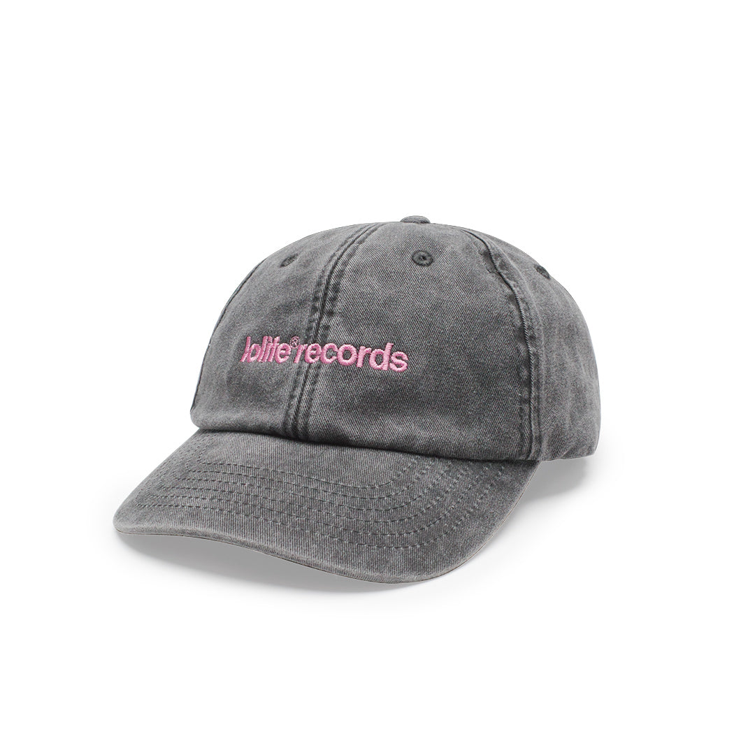 LOLiFE 'Records' Vintage Washed Cap - Black