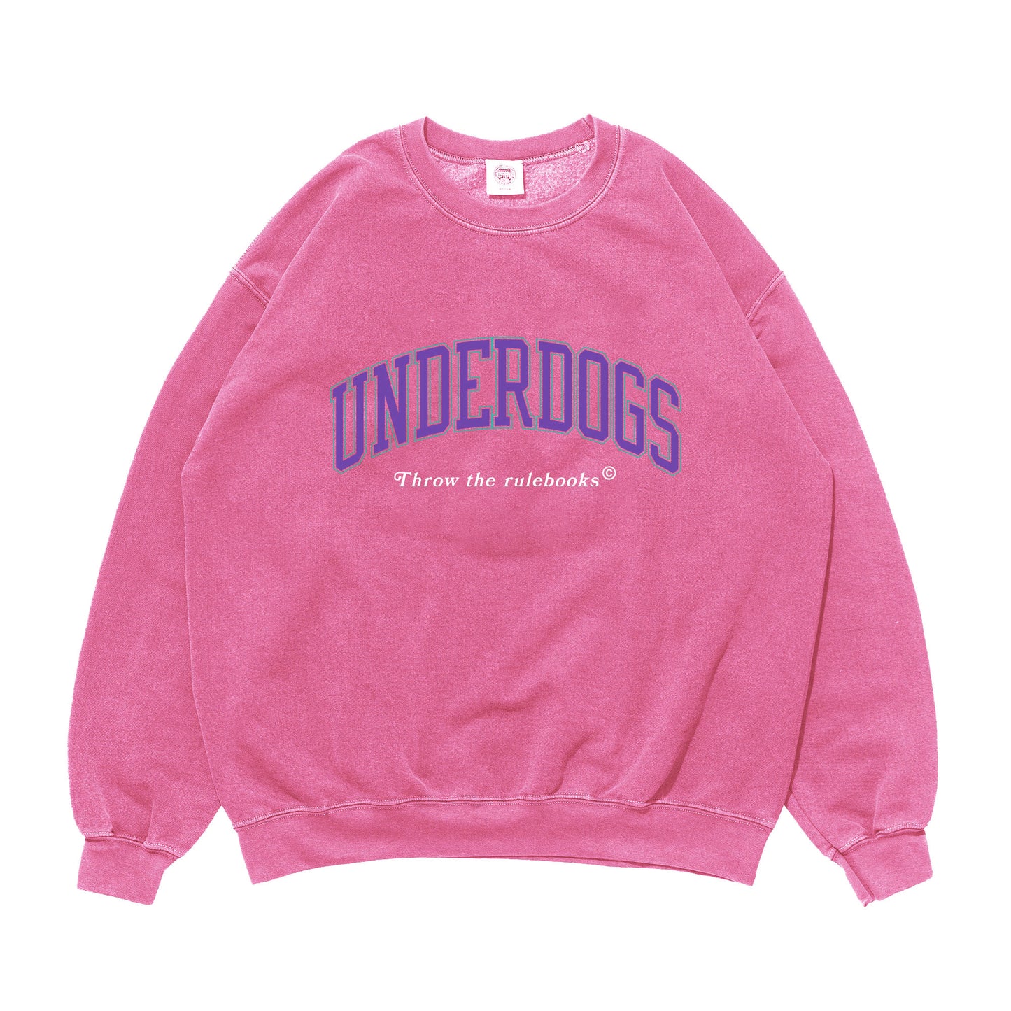 Vice 84 'Underdogs' Vintage Washed Sweater - Pink