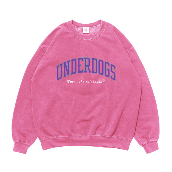 Vice 84 'Underdogs' Vintage Washed Sweater - Pink