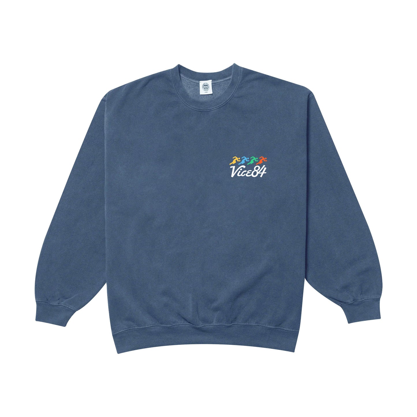 Vice 84 'Runner' Vintage Washed Sweater - Navy