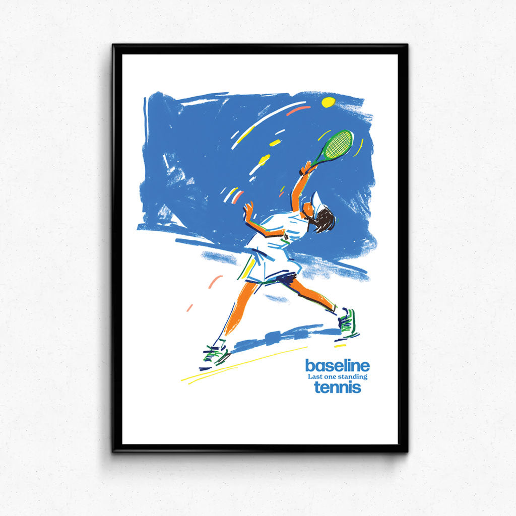 Vice 84 'First Serve' Art Print - White