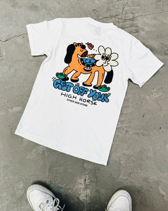 Other Side Store 'High Horse' Tee - White