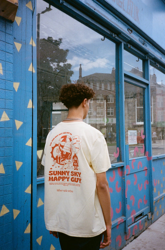 Other Side Store 'Sunny Sky' Organic Tee - Butter