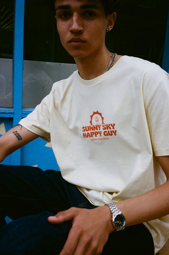 Other Side Store 'Sunny Sky' Organic Tee - Butter