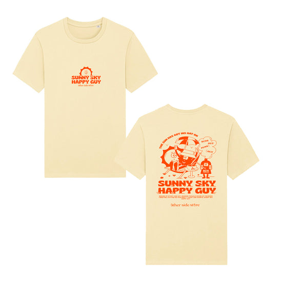 Other Side Store 'Sunny Sky' Organic Tee - Butter